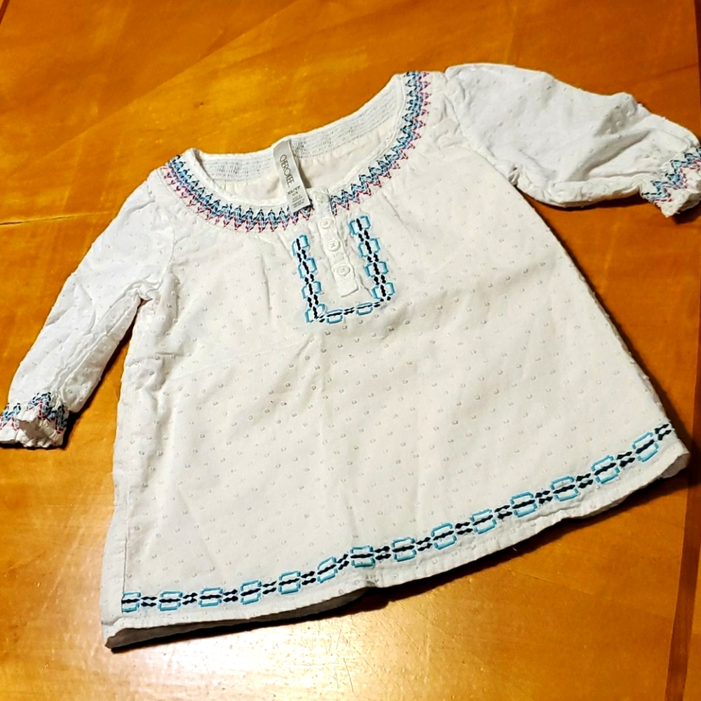 Cherokee Girls White Tunic - Size XS (4/5)